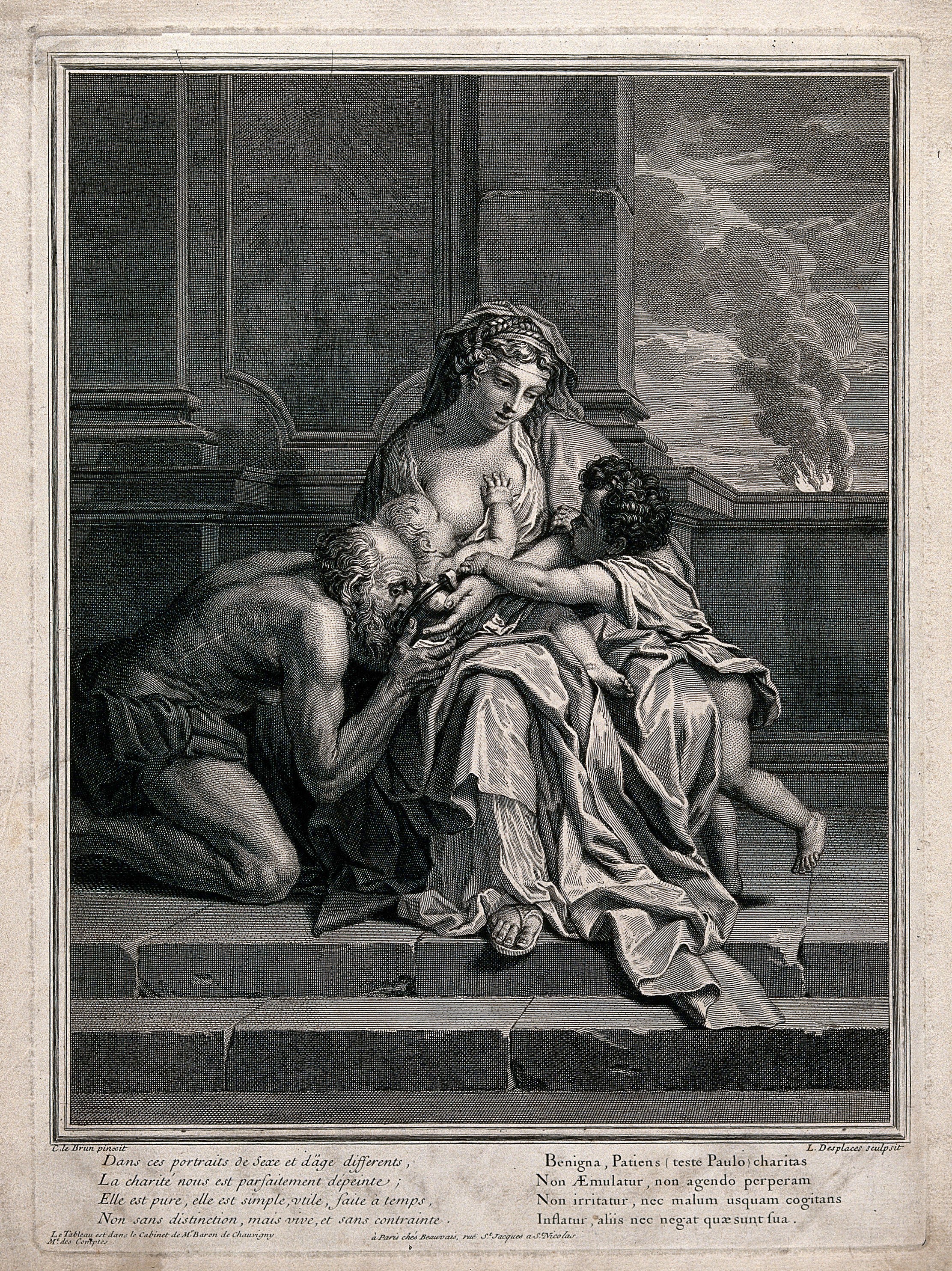 Charity breastfeeding a baby